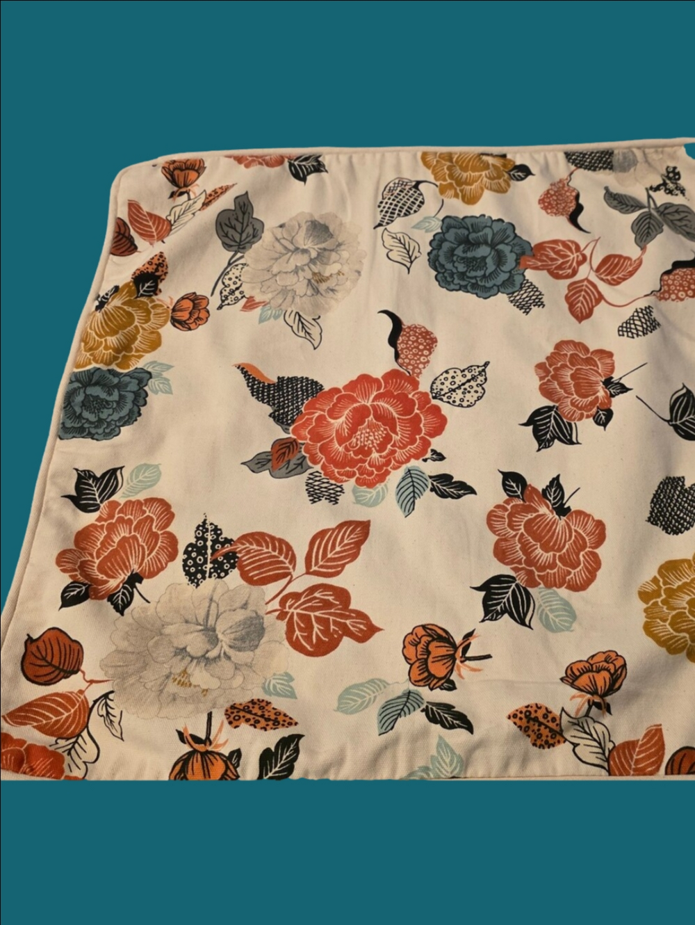 4/$25 Deal! Floral Canvas Pillow Cover